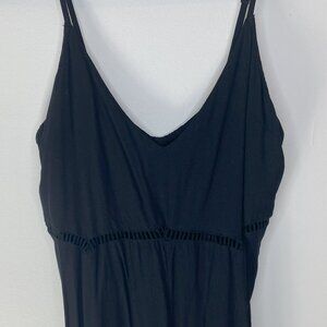 O'Neill Mateo - Adjustable thin straps, vneck, wide leg, Black - Size L